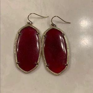 Kendra Scott Maroon Danielle Earrings